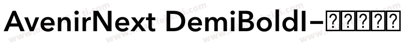 AvenirNext DemiBoldI字体转换